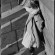 Girl outside Polling Station