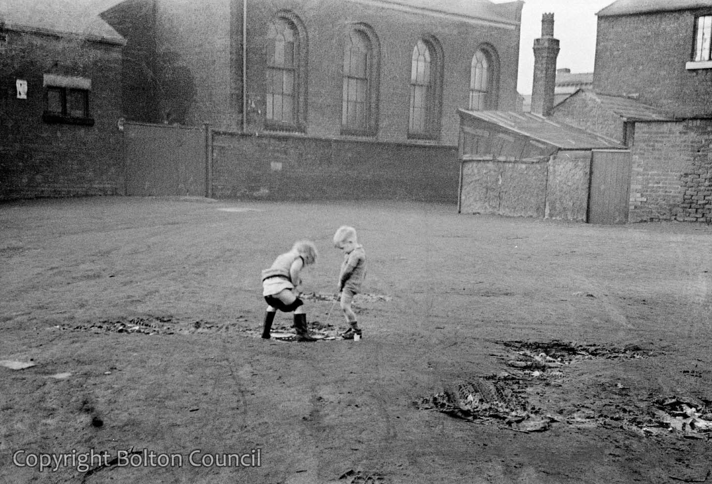 Boys Peeing on Wasteland by Humphrey Spender | Bolton Worktown